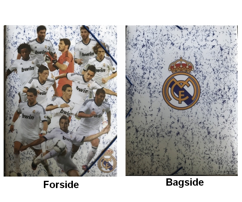 Elastikmappe  3 klapper - Real Madrid