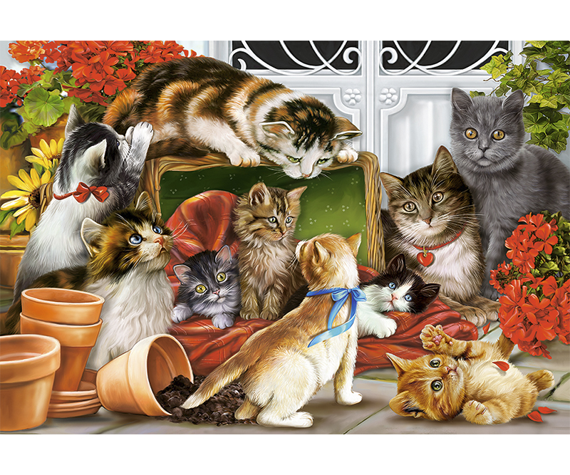 Puslespil - Kittens Play Time 1500 brikker