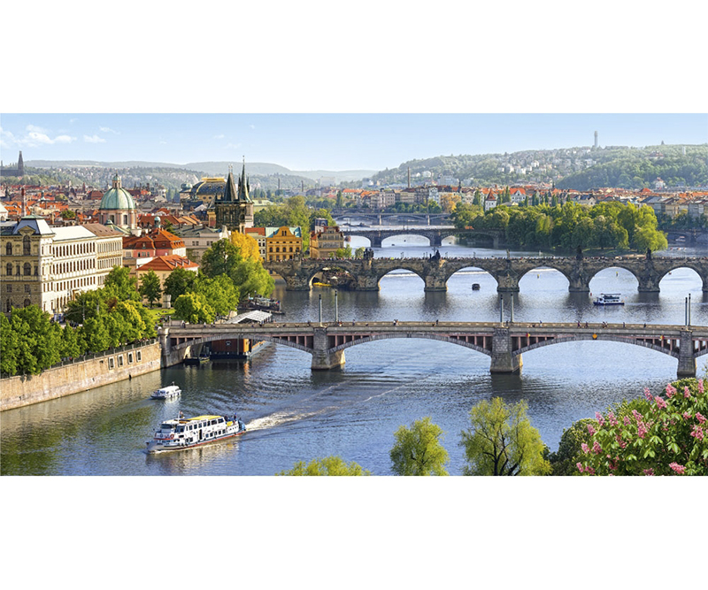 Puslespil - Vltava Bridges In Prague 4000 brikker