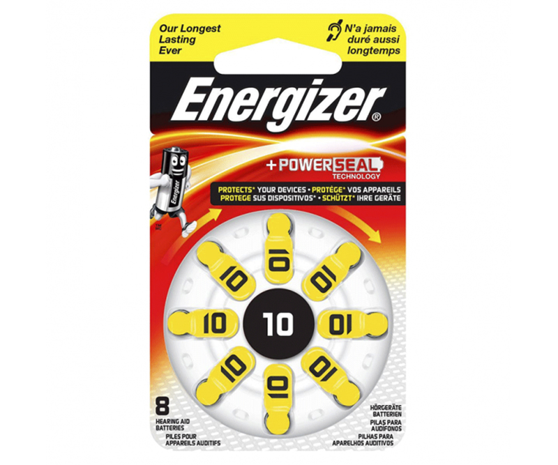 Energizer Høreapperat 10 Batterier (8 Stk. Pakning)