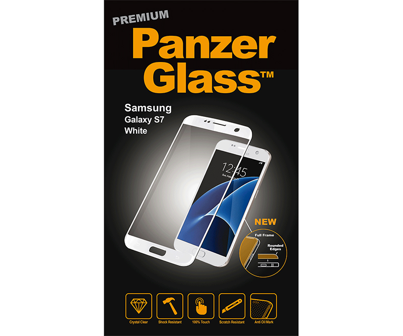 Panzer Glass Samsung Galaxy S7 Hvid Premium