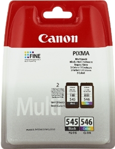 Canon PG-545 + CL-546 Value Pack (Sort + farver)