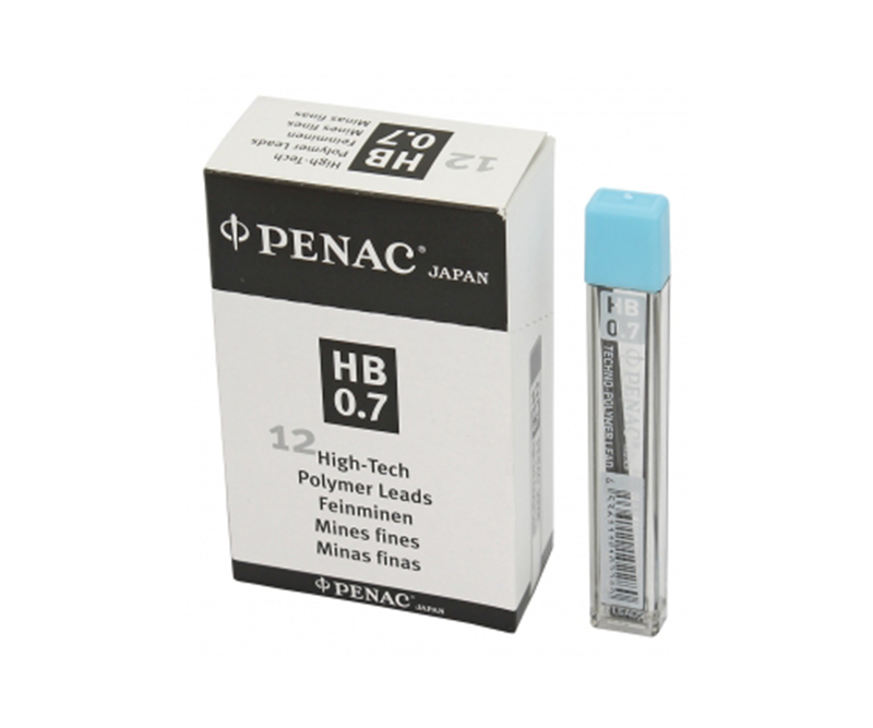 PENAC stifter 0,7mm HB (tube m. 12 stk)