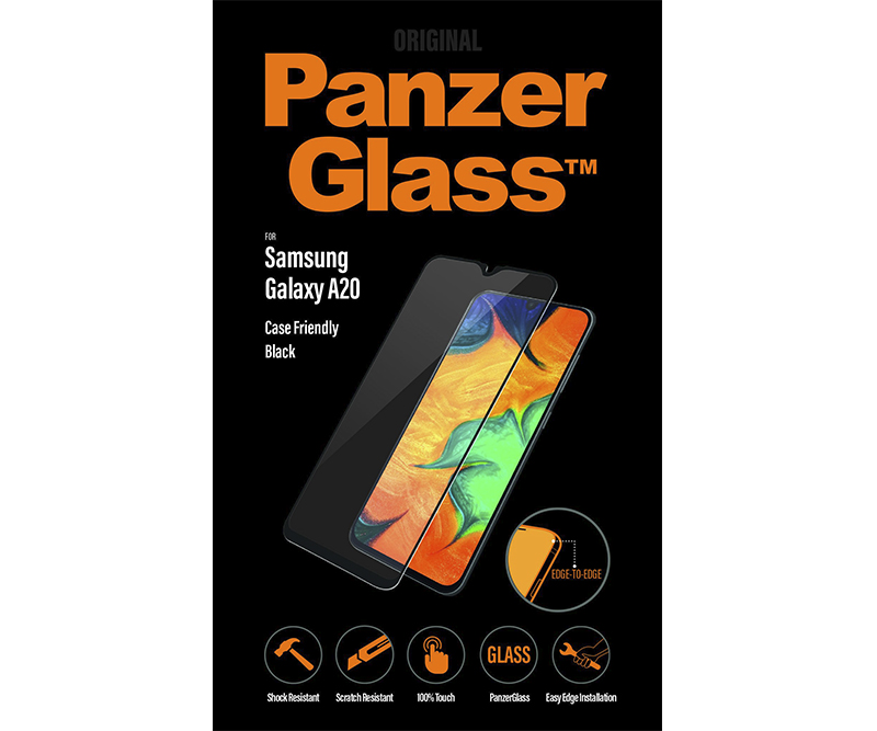 PanzerGlass Samsung Galaxy A20 - Sort