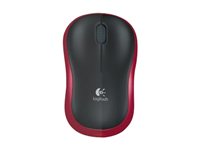 Logitech M185 Wireless Mouse Sort/Rød