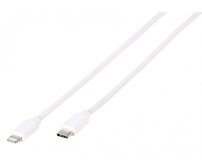 Vivanco USB-C - Lightning-kabel MFI Hvid -  1.2m