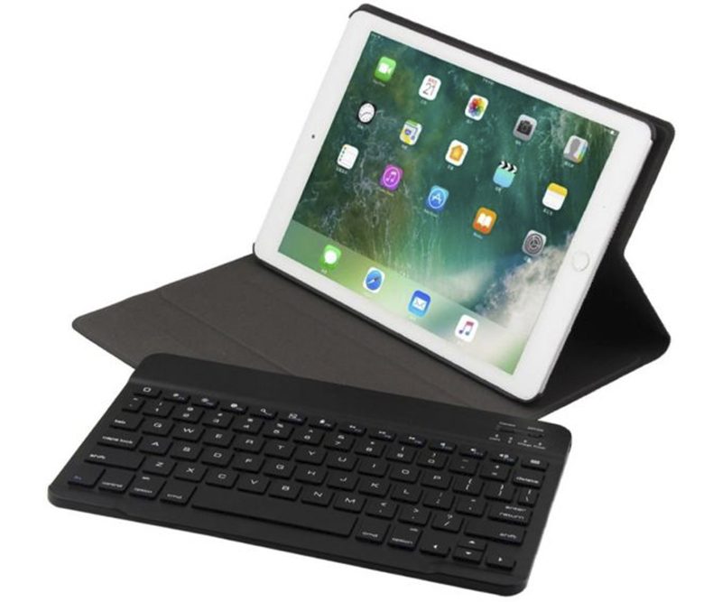 iPad 10.2 (2019) Trådløs tastatur med aftagelig cover - Sort