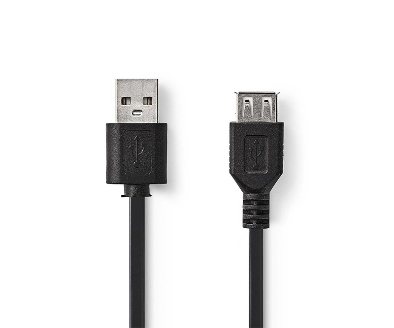 ValueLine - USB 2.0-kabel | 1xhan - 1xhun | 0,2 m | Sort