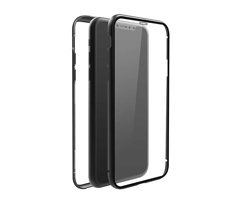 Black Rock 360° Real Glass Case iPhone 11 Pro - Transparent