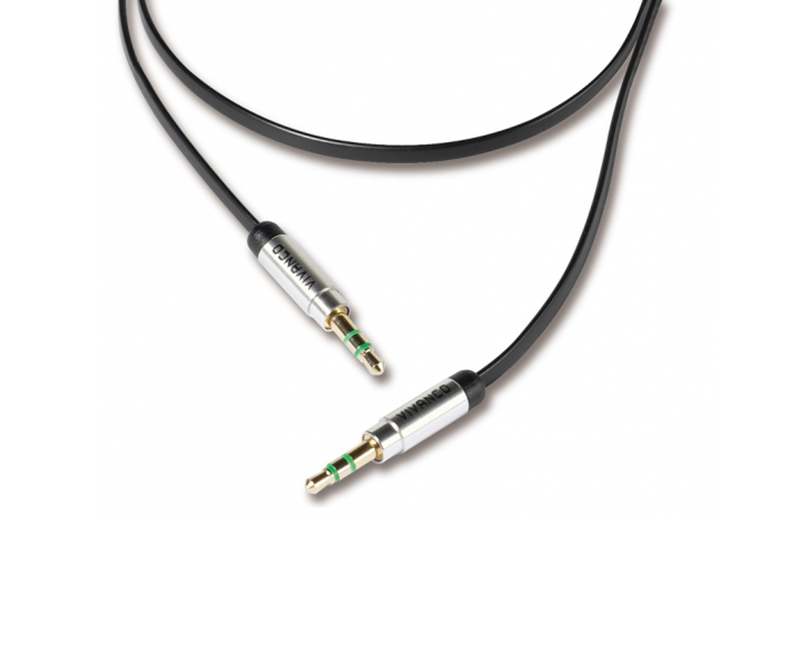 Vivanco longlife 3.5mm audio kabel - 0,5m - Sort