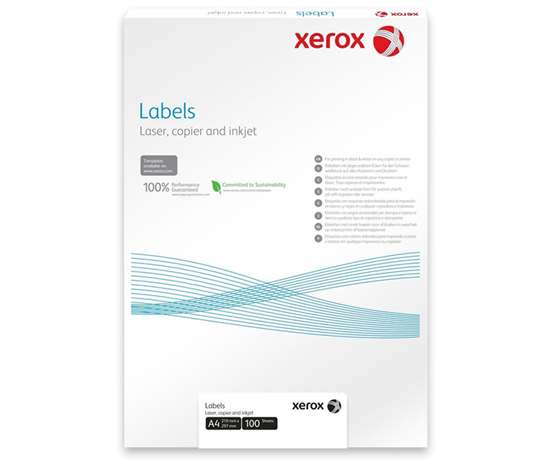 Xerox Etiketter - 24 pr. ark 70 x 37 mm - 100 ark