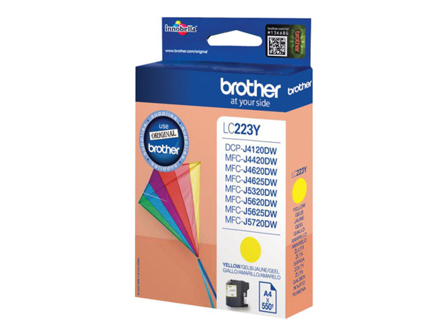 Brother InkJet - LC223Y Yellow 550 sider