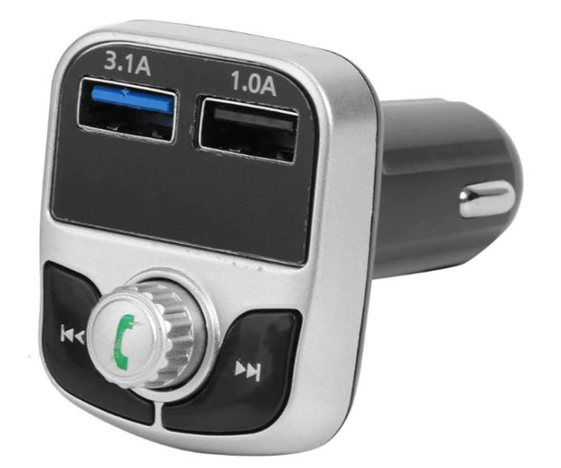G17 Bluetooth 4.2 til FM-transmitter til bil - Sort/Sølv