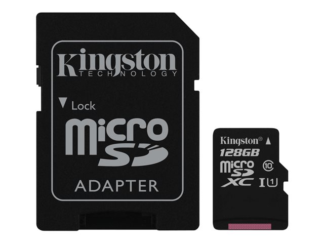 Kingston microSDXC 128GB UHS-I U10 r/w 45/10MB/s