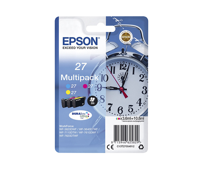 Epson 27 Multi-Pack Gul Cyan Magenta