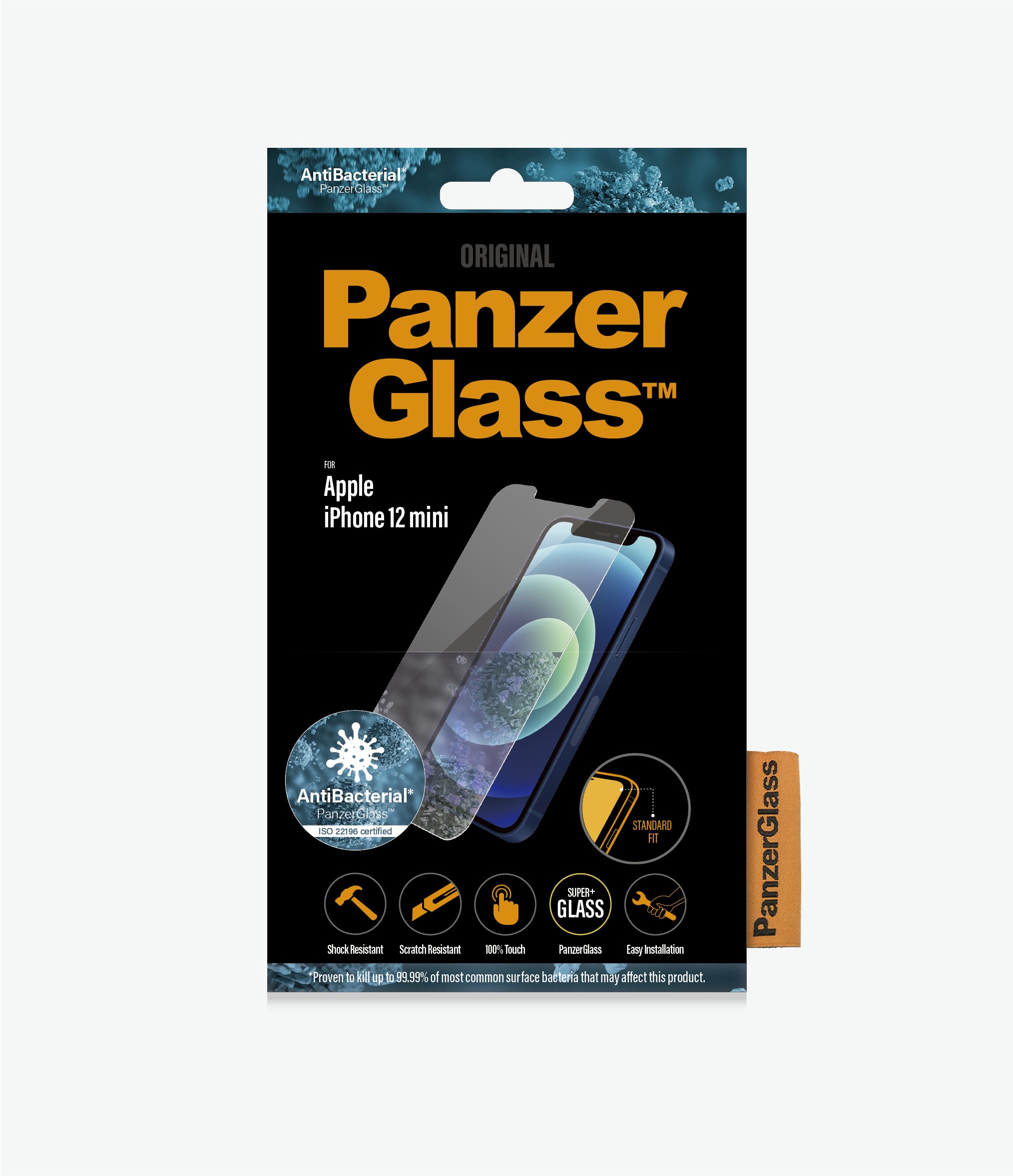 PanzerGlass Apple iPhone 12 mini - Standard fit  (Antibakteriel)
