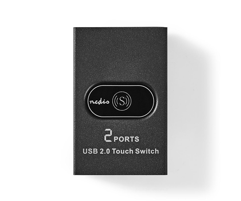 Nedis 2-Port USB Switch Sort