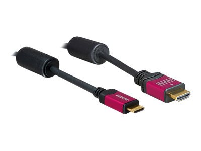 Delock kabel HDMI mini C til HDMI 3m sort