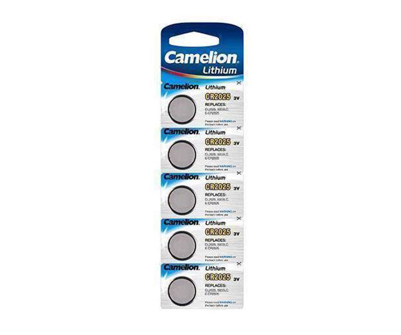 CR2025 Camelion 3V Lithium batterier - 5 pak
