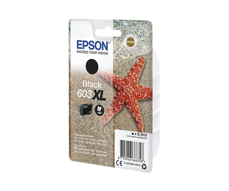 Epson 603XL Sort 500 sider