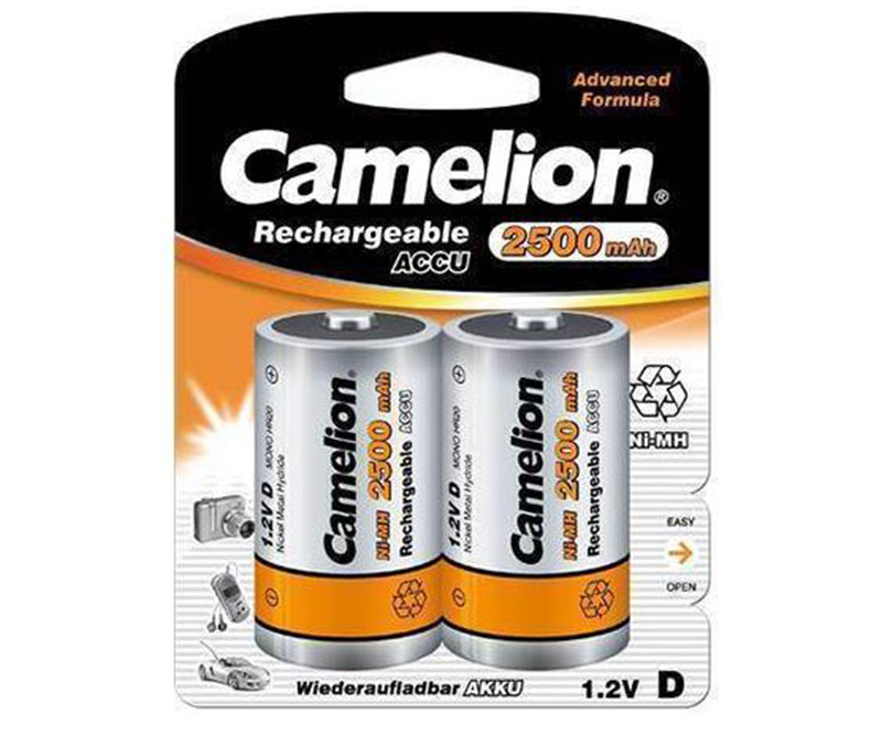 Camelion LR20/D, 2500 mAh - Genopladelige Batterier
