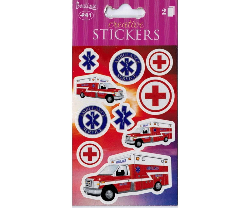 stickers - Ambulance. -2 ark (23072)