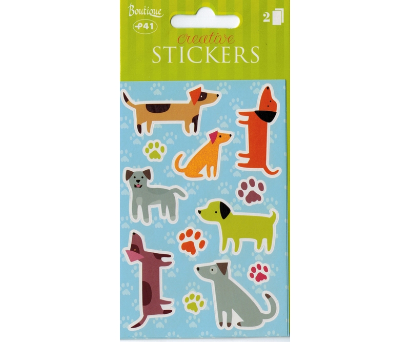 stickers - Hunde - 2 ark (23491)
