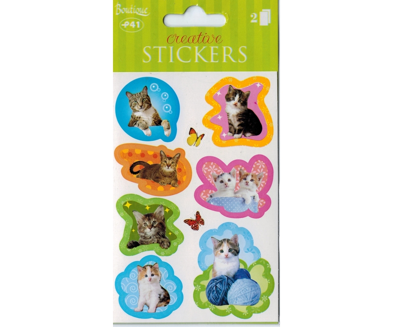 stickers - Katte - 2 ark (94796)