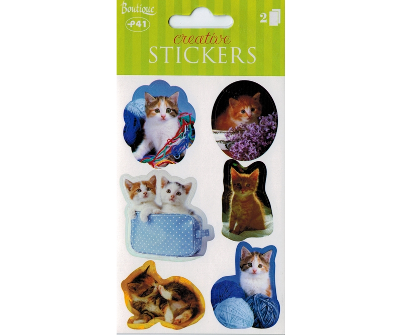 stickers - Katte - 2 ark (95047)