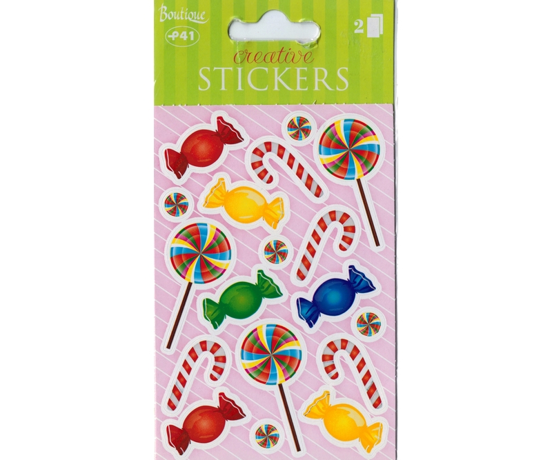 stickers - Slik -2 ark (23032)