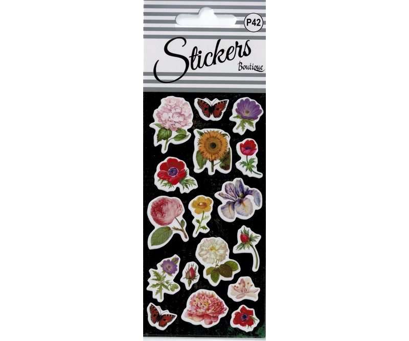 stickers - Blomster - 2 ark (25566)