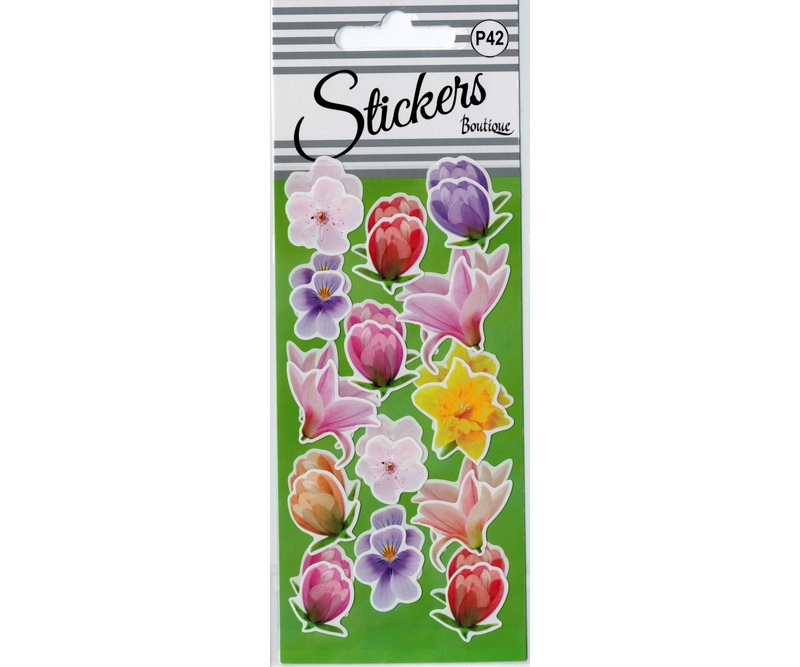 stickers - Blomster - 2 ark (25699)