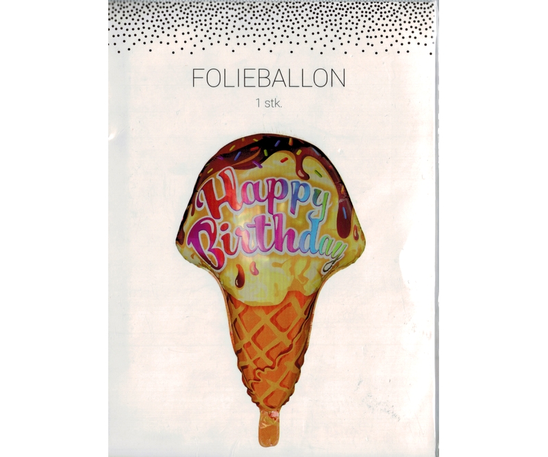 Folie ballon IS (Happy Birthday) - 60 cm