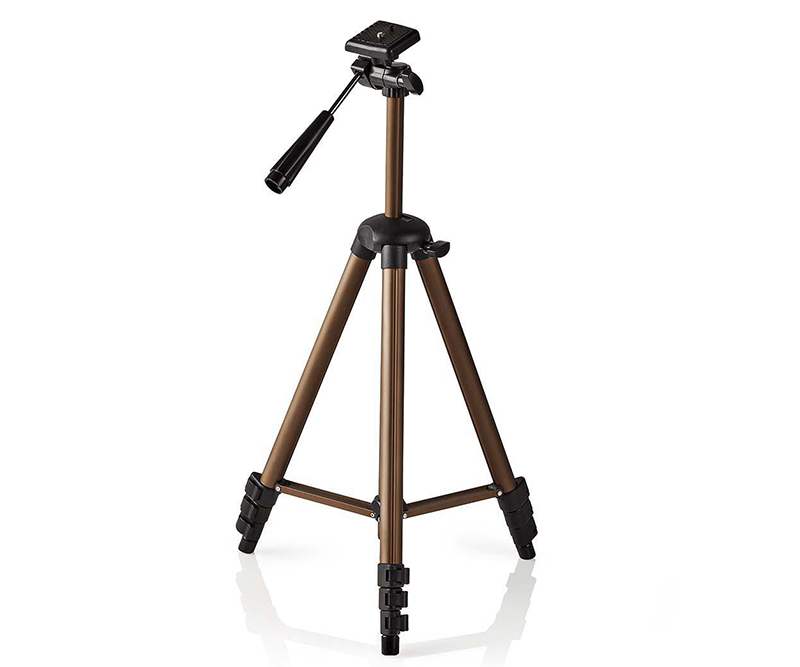 Kamerastativ | Panorering og vipning | Maks. 2 kg | 128 cm | Sort/Bronze