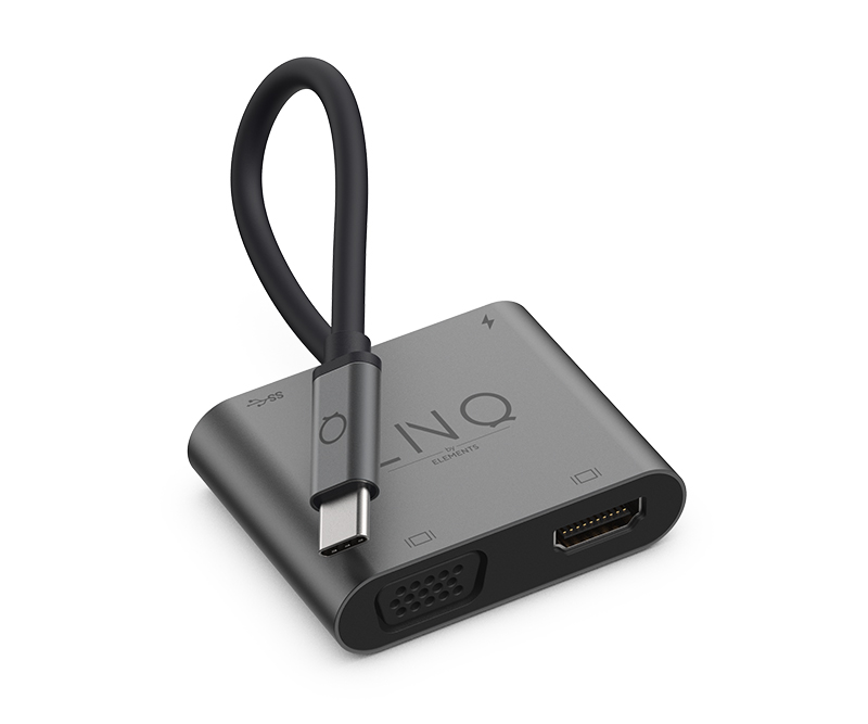 LINQ 4 i 1 USB-C Multiport Hub - Space Grey