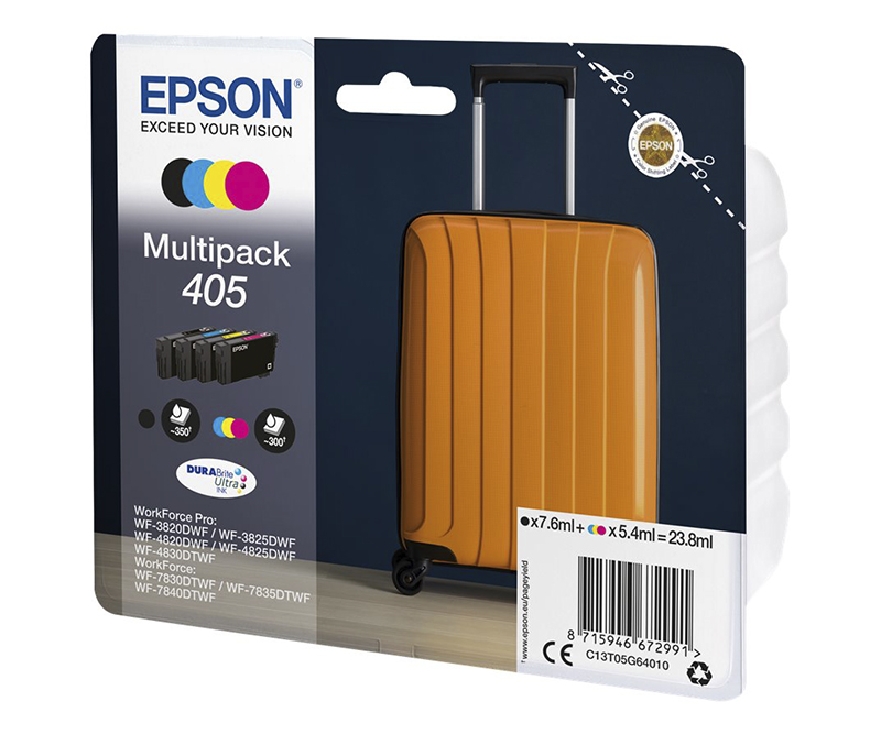 Epson 405 Multipack Sort Gul Cyan Magenta