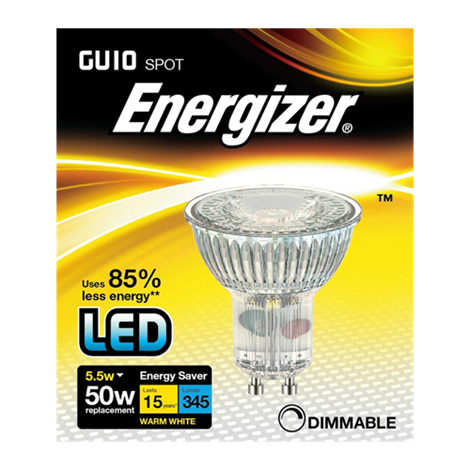 Energizer GU10 LED Dæmpbar spot 5,5w 345lumen (50w)