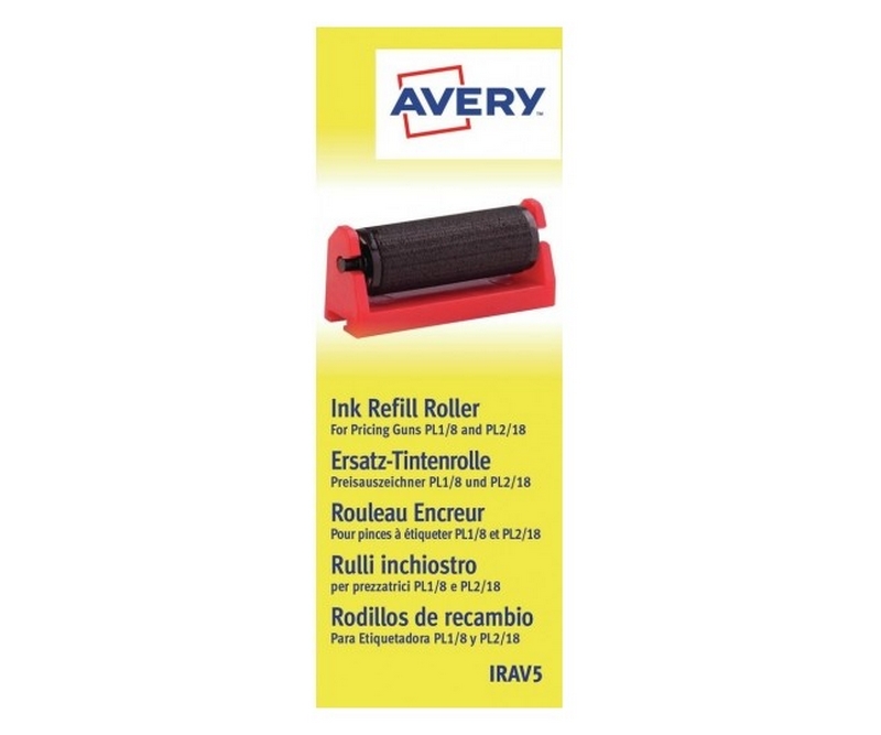 Farverulle til Avery prismærkningsmaskine (IRAV5) - 5 stk.