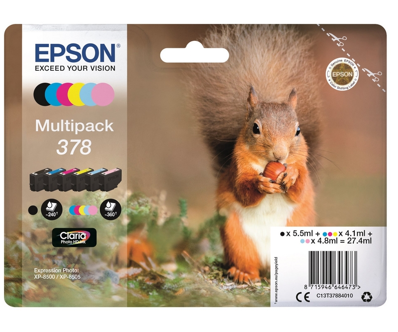 Epson T378 Multipack - 6 farver