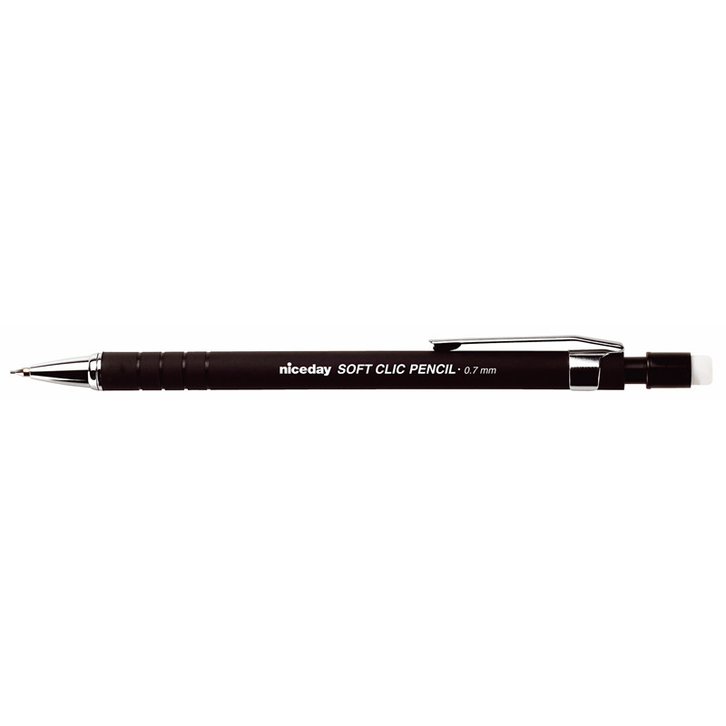 Pencil niceday sort 0,7mm soft clic 1648449