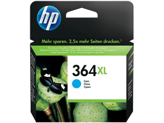 HP 364XL Inkjet - Cyan - CB323EE