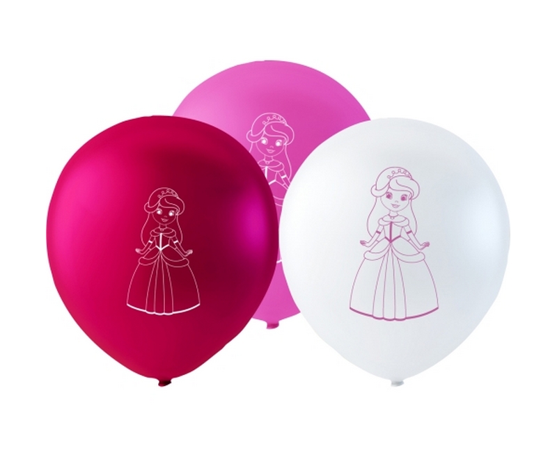 Globos Ballon - Prinsesse, 6 stk.
