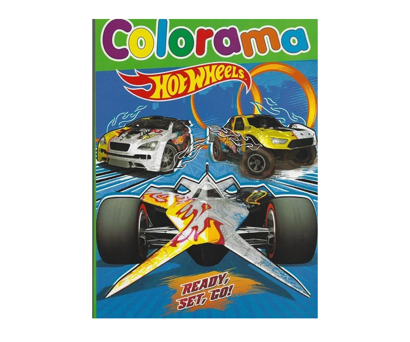 Colorama Hot Wheels malebog - Ready, set, go! - 48 sider