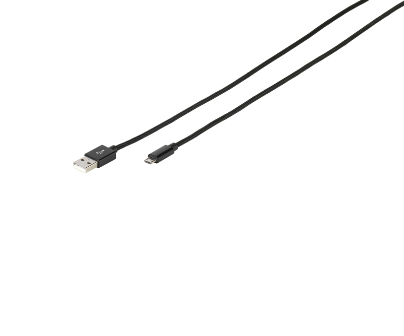 Vivanco Longlife Micro-USB Cable 2.5m Sort