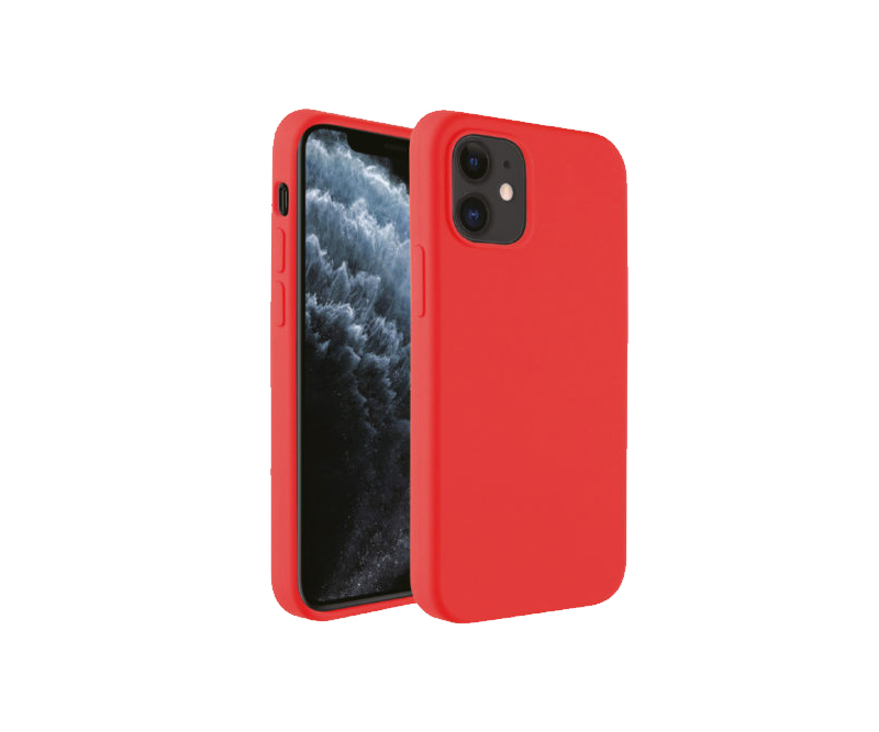 Vivanco Silikone bagcover iPhone 12 / 12 Pro - Rød