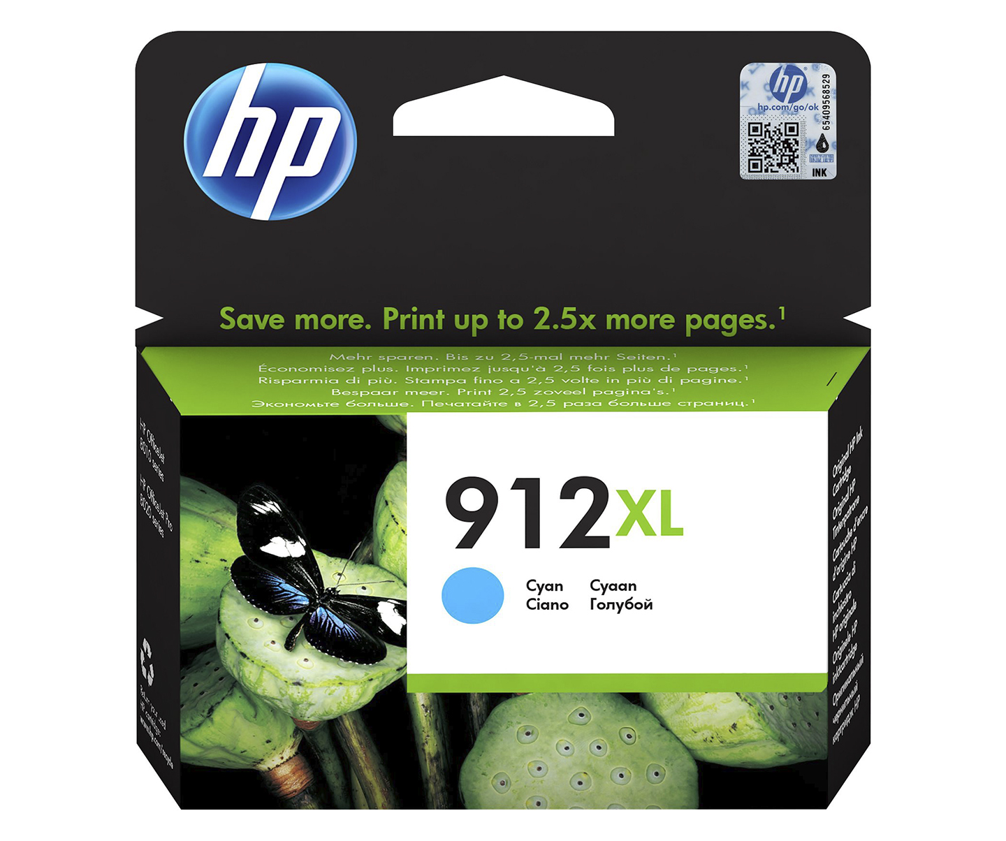 HP 912XL Cyan 825 sider