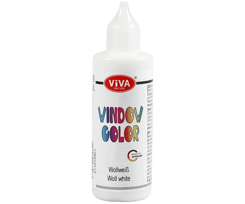 Viva Decor vinduesmaling - Hvid (Woll white) - 90 ml