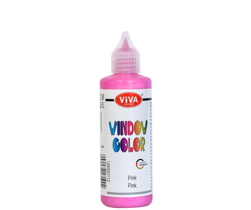 Viva Decor vinduesmaling - Lyserød (Pink) - 90 ml