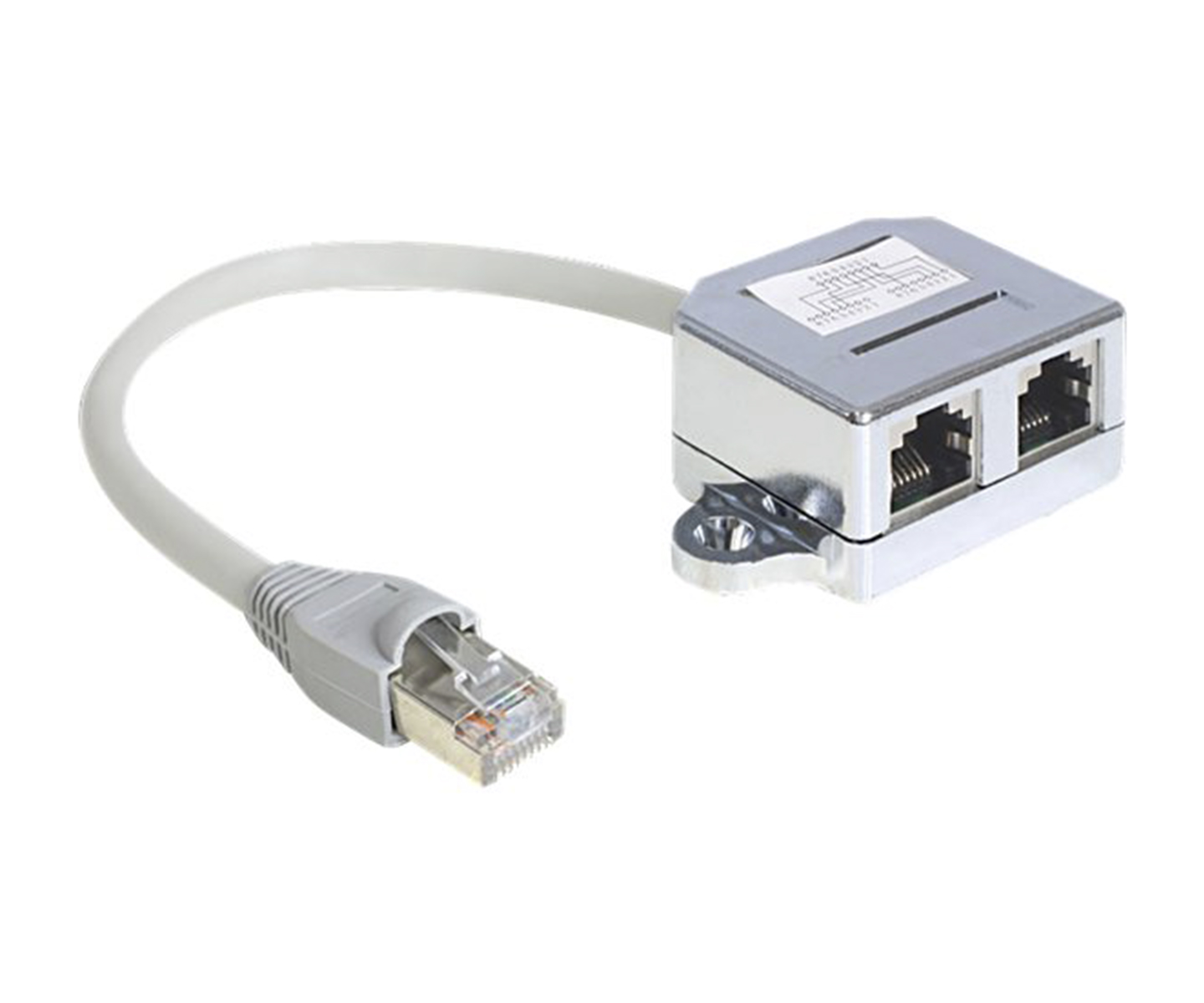 DeLOCK RJ45 Port Doubler 15cm Ethernet 100Base-TX splitter