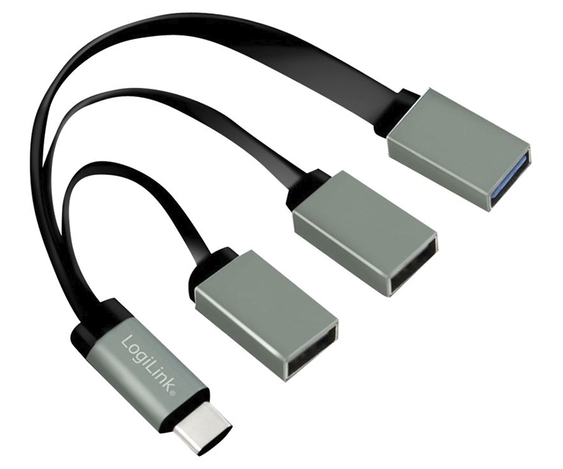 LogiLink USB-C hub, 3-Port Hub 3 porte USB